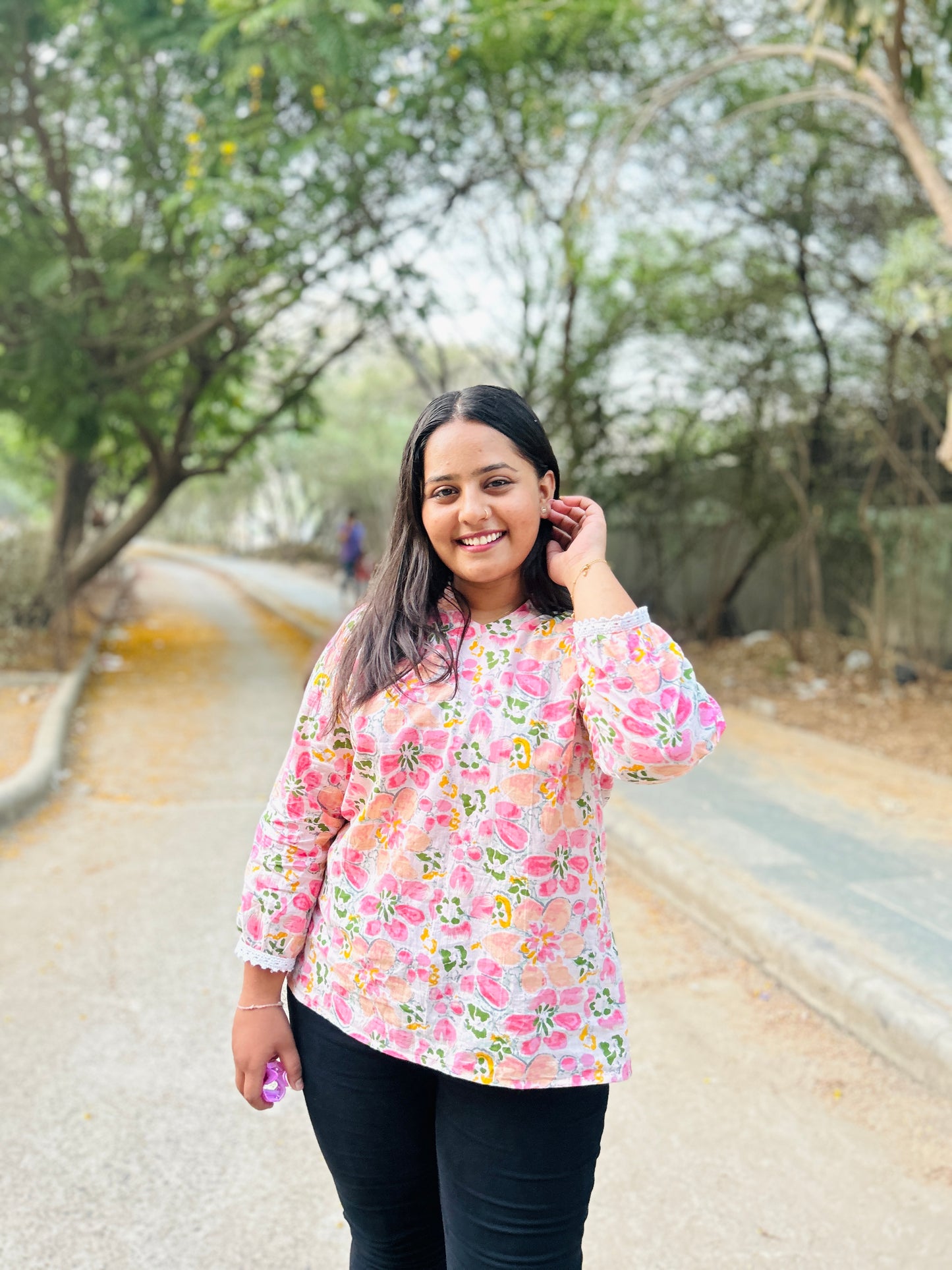 Blossom Breeze Floral Kurti